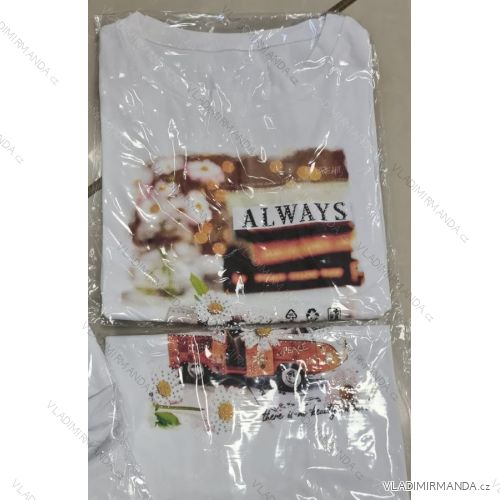 T-Shirt Kurzarm Frauen (UNI S-M) ITALIENISCHE MODE IMM20330