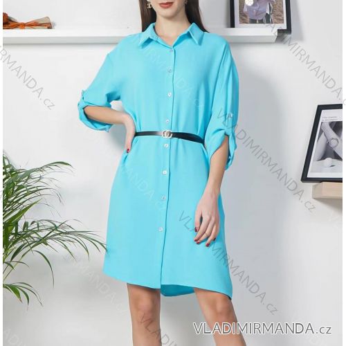 Elegant Long Sleeve Dress Women (S / M.ONE SIZE) ITALIAN FASHION IMM211302