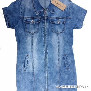 Denim Kurzarm Kleid Damen (s-xl) GOURD MA120GD6047-J