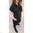 Denim short sleeve dress women (s-xl) GOURD MA120GD6047-J 4XL black