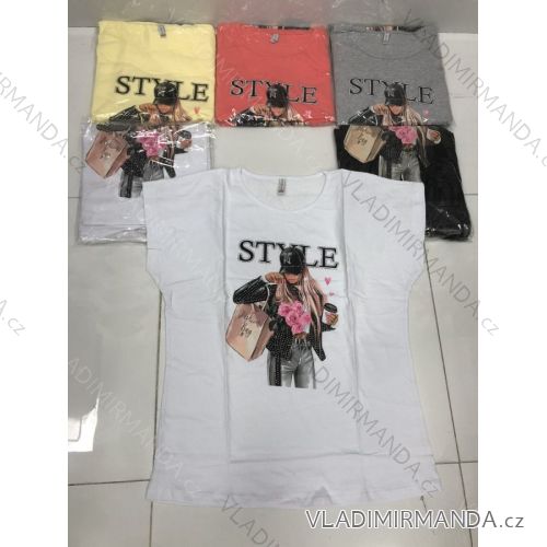 T-Shirt Kurzarm Damen Oversized (2XL-4XL) TURKISH FASHION TMWG22G12311