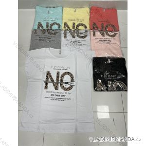 Tričko krátký rukáv dámské nadrozměr (2XL-4XL) TURECKÁ MÓDA TMWG22G12104