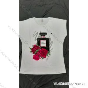 Tričko krátký rukáv dámské nadrozměr (2XL-4XL) TURECKÁ MÓDA TMWG22G12311