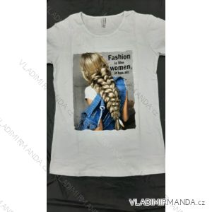 Tričko krátký rukáv dámské nadrozměr (2XL-4XL) TURECKÁ MÓDA TMWG22G12311