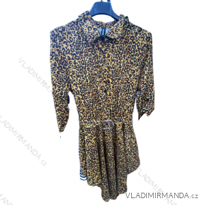 Šaty košilové dlouhý rukáv dámské (S/M ONE SIZE) ITALSKÁ MÓDA IMM22135