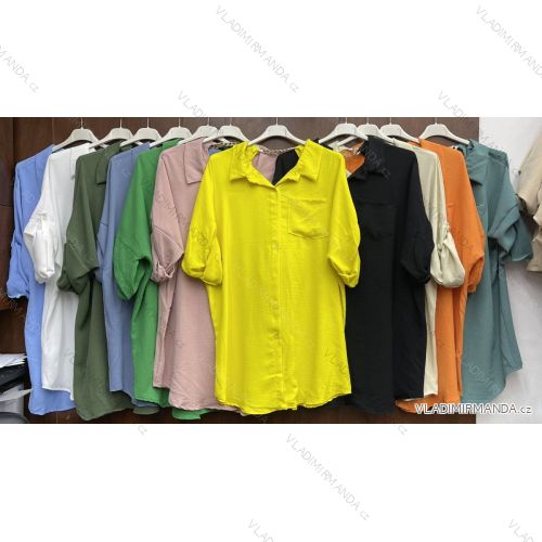 T-Shirt Kurzarm Frauen (UNI S / L) ITALIENISCHE MODE IMK20128