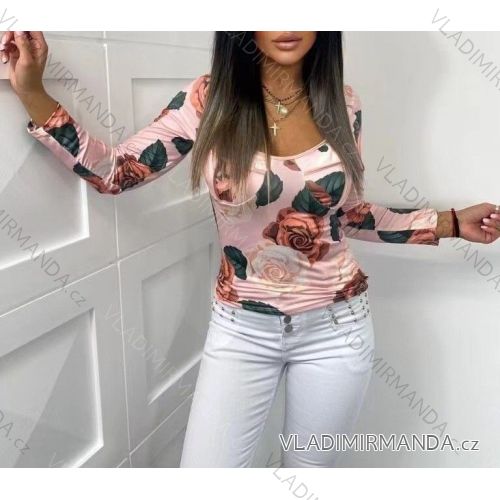 Damen dünner Langarmpullover (S / M ONE SIZE) ITALIAN FASHION IMWA216590