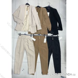 Souprava elegantní sako a kalhoty dámská (S-XL) ITALSKÁ MÓDA IMWA22277