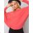 Svetr tenký oversize dlouhý rukáv dámský (S/M ONE SIZE) ITALSKÁ MÓDA IMWA22367