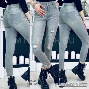 Rifle jeans dlouhé dámské nadrozměr (38-48) JEANS JAW22QR60