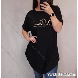 T-Shirt vayage Kurzarm Frauen (uni s / m) ITALIAN FASHIONIM420165 schwarz