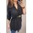 Sommer langärmliges geblümtes Kleid (uni s / m) ITALIAN FASHION IMM200166 schwarz L/XL one size