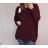 Damen Langarm Pullover (S / M / L Einheitsgröße) ITALIAN FASHION IMWA214327 schwarz XL / 3XL