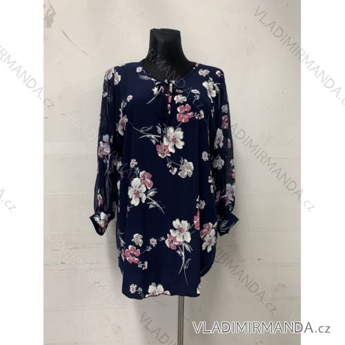 Tunika 3/4 rukáv dámska nadrozmer (L-4XL) POLSKÁ MÓDA PMWT22028