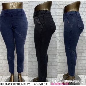 Kalhoty jeans dlouhé dámské nadrozměr (L/XL-5XL/6XL) TURECKÁ MÓDA TMWL2298210