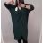 Oversized Maxi Long Sleeve Dress (2xL / 3XL ONE SIZE) ITALIAN FASHION IMWD2120148