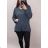 Tunika dlouhý rukáv dámská nadrozměr (3XL/4XL ONE SIZE) ITALSKÁ MÓDA IMWQ21168