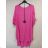 Šaty s přívěškem krátký rukáv dámské (2XL/4XL ONE SIZE) ITALSKÁ MÓDA IMJ22001