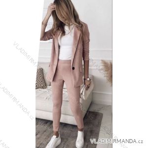 Souprava elegantní sako a kalhoty dámská (S-XL) ITALSKÁ MÓDA IMWB22591