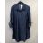Košile riflová dlouhý rukáv dámská nadrozměr (XL/2XL ONE SIZE) ITALSKá MóDA IM722013
