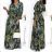 Summer long sleeve flowered women's dress (UNI S / L) ITALIAN FASHION IMK20150