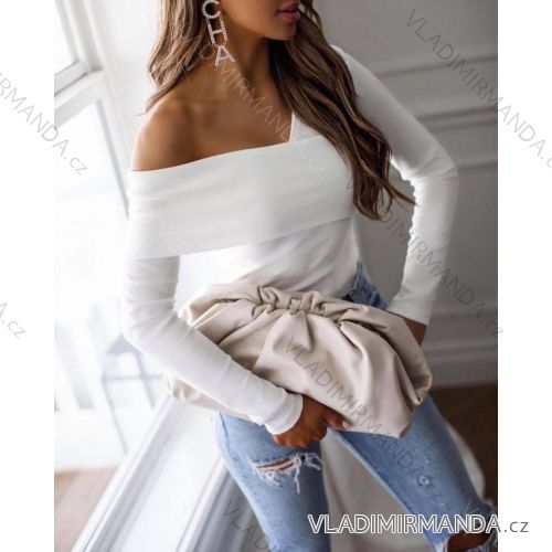 Tričko dlouhý rukáv dámské (S/M ONE SIZE) ITALSKÁ MÓDA IMWK22EB22980
