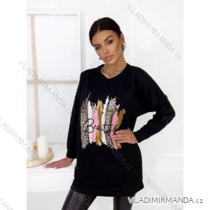 Summer long sleeve flowered women's dress (UNI S / L) ITALIAN FASHION IMK20150