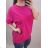 Tunika oversize krátký rukáv dámská nadrozměr (2XL/3XL ONE SIZE) ITALSKÁ MÓDA IM722015