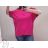 Tunika oversize krátký rukáv dámská nadrozměr (2XL/3XL ONE SIZE) ITALSKÁ MÓDA IM722015