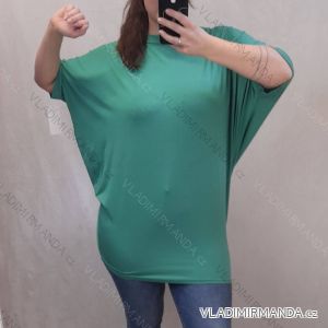 Tunika prodloužená oversize krátký rukáv dámská (L/XL ONE SIZE) ITALSKÁ MÓDA IM722017