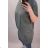 Šaty oversize krátký rukáv dámské nadrozměr (2XL/3XL ONE SIZE) ITALSKá MóDA IM722010 <p>khaki</p> 2XL/3XL