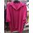 Tunika košilová dlouhý rukáv dámská nadrozměr (3XL/4XL ONE SIZE) ITALSKÁ MODA IMB22501