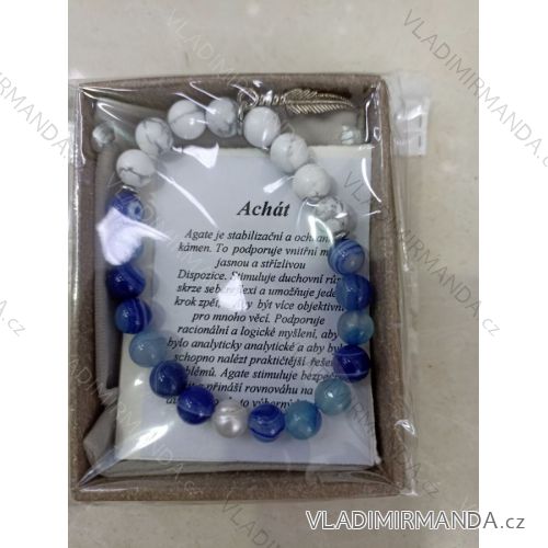 Náramek achát dámský (ONE SIZE) BIŽUTERIE BIZ22009