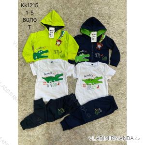 Súprava mikina, tričko a tepláky detská dojčenská chlapčenská (1-5 LET) SAD SAD22KK1215