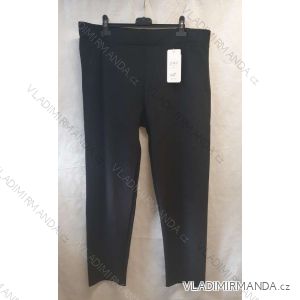 Kalhoty elegantní dlouhé slabé pružné dámské nadrozměr (5XL-7XL/černá)  SMI22A-104