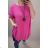 Šaty s přívěškem krátký rukáv dámské (2XL/4XL ONE SIZE) ITALSKÁ MÓDA IMJ22001
