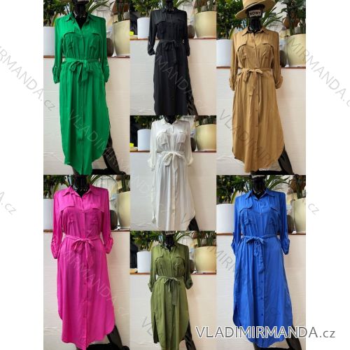 Dress with 3/4-sleeve ladies pocket (uni sl) ITALIAN Fashion IMWD20527