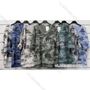 Tunika dlouhý rukáv dámská (S/M ONE SIZE) ITALSKÁ MÓDA IMWC221054