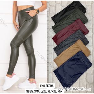 Legíny dlouhé koženkové dámské (S/M-XL/2XL) TURECKÁ MÓDA TMWL229885
