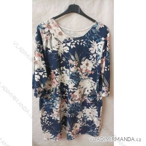 Šaty krátký rukáv dámská nadrozměrná (3XL/4XL ONE SIZE) ITALSKÁ MÓDA IMWQ21HANA