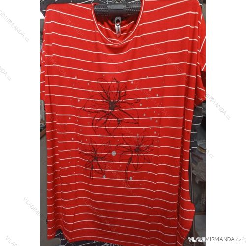 Tričko krátky rukáv dámske nadrozmer (XL-2XL) TURECKÁ MODA MA822001