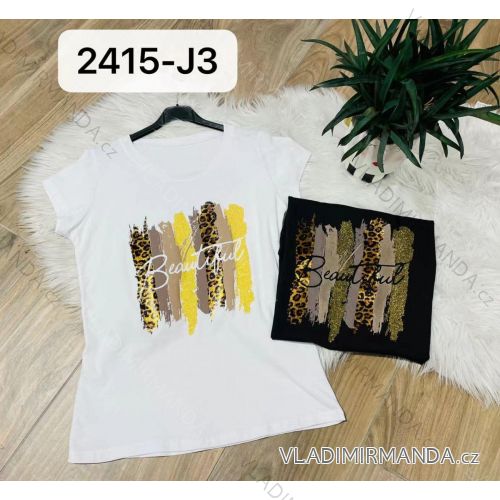 T-Shirt Kurzarm Frauen (UNI S-M) ITALIENISCHE MODE IMM20330