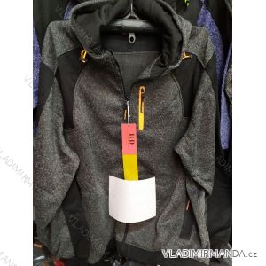 Mikina na zip s kapucí pánská nadrozměrná (4XL-7XL) HKD HKD20HD-517