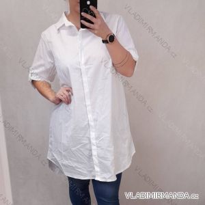 Košile oversize dlouhý rukáv dámské nadrozměr (2XL/3XL OEŇE SIZE) ITALSKÁ MODA IMD22062/DR