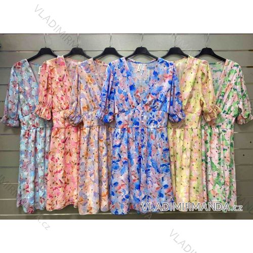 Summer short sleeve summer dress (S / M ONE SIZE) ITALIAN FASHION IMWY21019