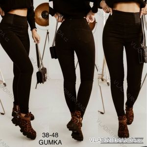 Rifle jeans s gumou v páse dlhé dámske (38-48) M.SARA MSR221239