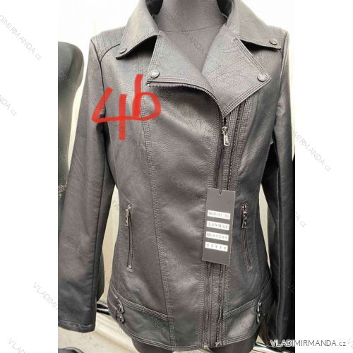 Bunda krivák koženková dámska nadrozmer (50-58) LANMAS MA522R-111