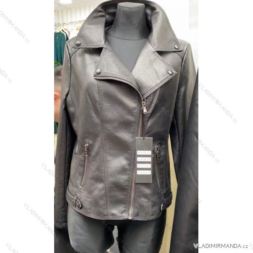 Bunda křivák koženková dámská nadrozměr (50-58) LANMAS MA522R-528
