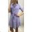 Dress shirts long 3/4 sleeve ladies with pocket thin (uni sl) ITALIAN Fashion IM318335 S / M / L Blue night