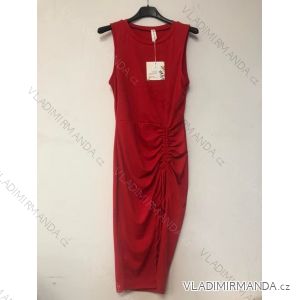 Šaty elegantní bez rukávů dámské (S/M ONE SIZE) ITALSKá MóDA IMM22266